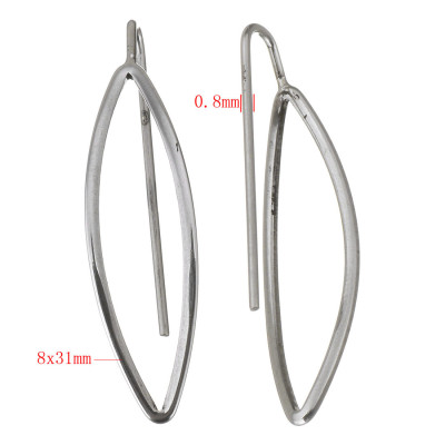 316 Stainless Steel Hook Earwire original color