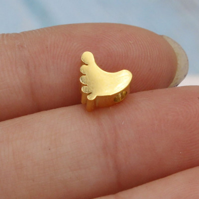 Bead leg in two color combinations of surgical steel