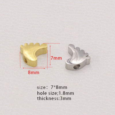 Bead leg in two color combinations of surgical steel