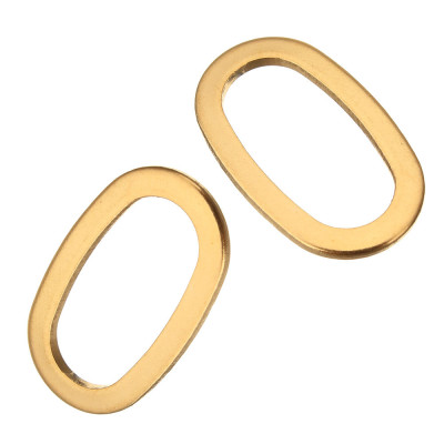 Oválek ve dvou barevných variantách z chirurgické oceli