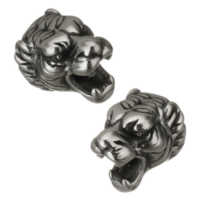 Surgical steel tiger-shaped bead