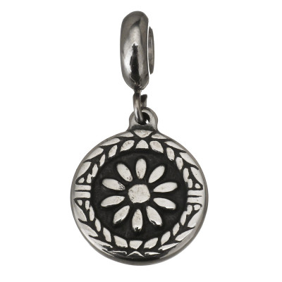 Pendant pendant with flower of surgical steel