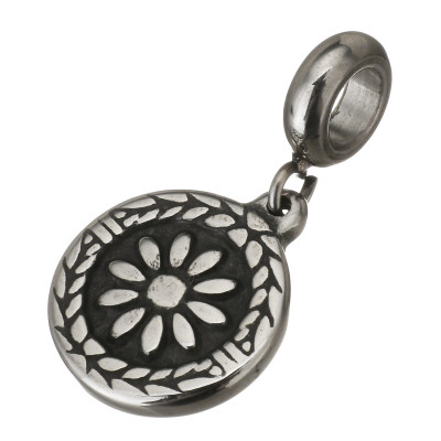 Pendant pendant with flower of surgical steel