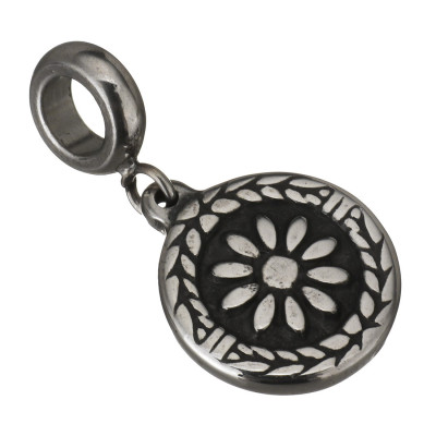 Pendant pendant with flower of surgical steel