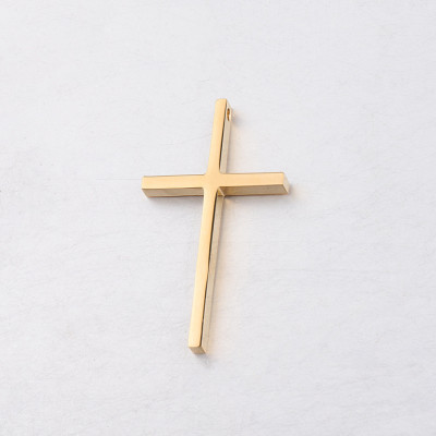 Bead 15 x 30mm cross in three colors of surgical steel