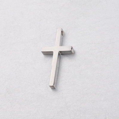 Bead 15 x 30mm cross in three colors of surgical steel