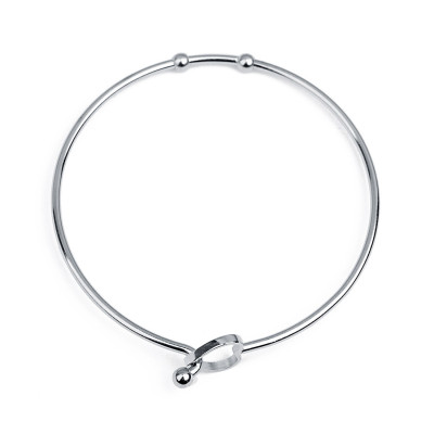 Surgical steel bracelet with heart