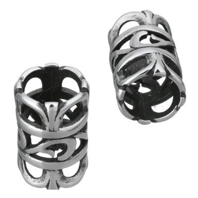 Large perforated surgical steel tube