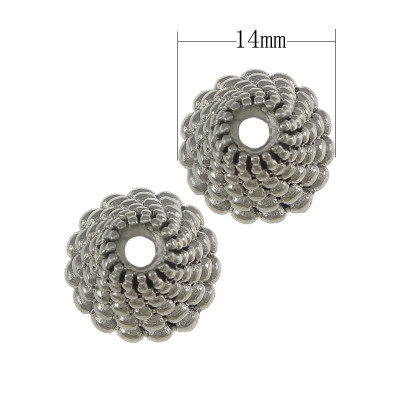 Stainless steel bead cap 14mm made of surgical steel