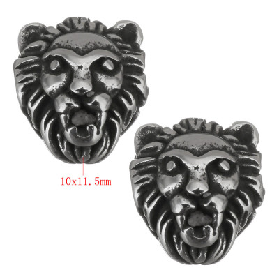 Bead head lion of surgical steel