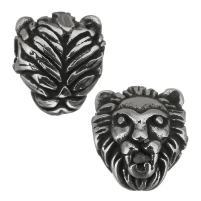 Bead head lion of surgical steel