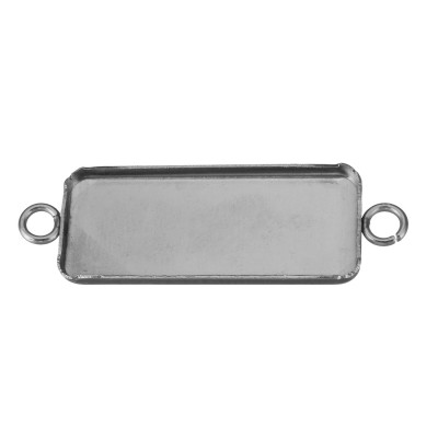 Konektor obdélník 34 x 11mm z chirurgické oceli