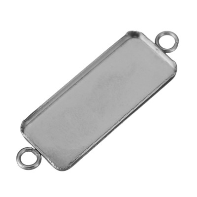 Konektor obdélník 34 x 11mm z chirurgické oceli