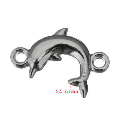 Dolphin connector made of surgical steel