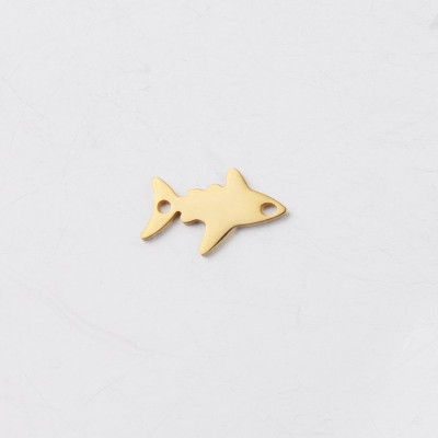 Shark connector in three color versions of surgical steel