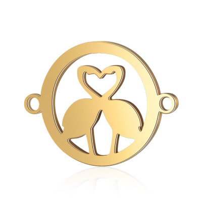 Bow tie made of surgical steel in two color combinations