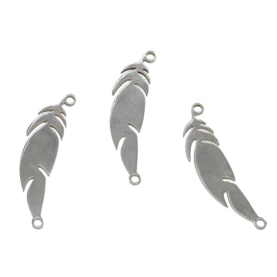 Surgical steel feather connector