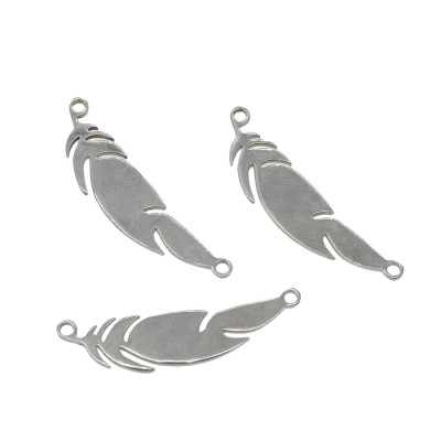 Surgical steel feather connector