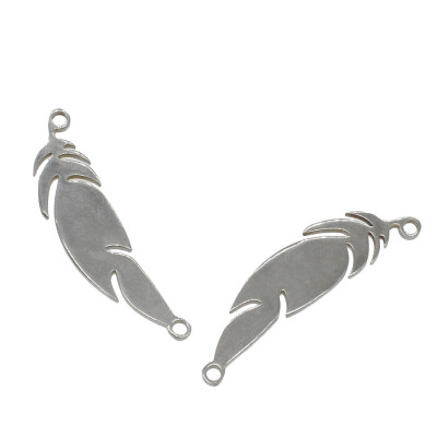 Surgical steel feather connector