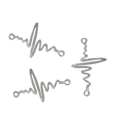 Cardiograph connector made of surgical steel