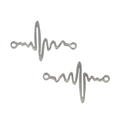 Cardiograph connector made of surgical steel