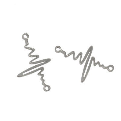Cardiograph connector made of surgical steel