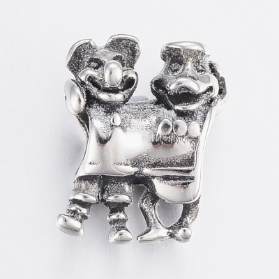 Bead cow and piggy bank of surgical steel