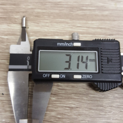 Koncovka průměr 3mm, 1ks, chirurgická ocel