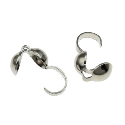 Stainless steel bead tips medium size 3mm