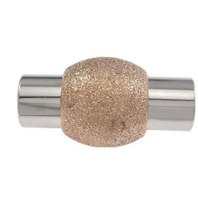 Magnetic fastening in galvanizing ROSE GOLD stainless steel 4mm gland