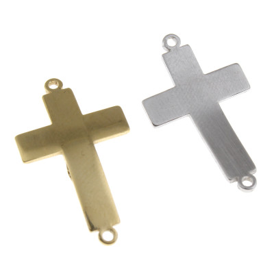 Socket connector made of surgical steel in two colors