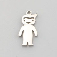 Pendant little boy surgical steel three color variants