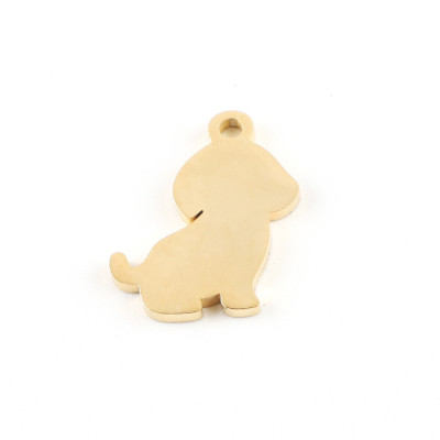 Pendant dog surgical steel three color variants