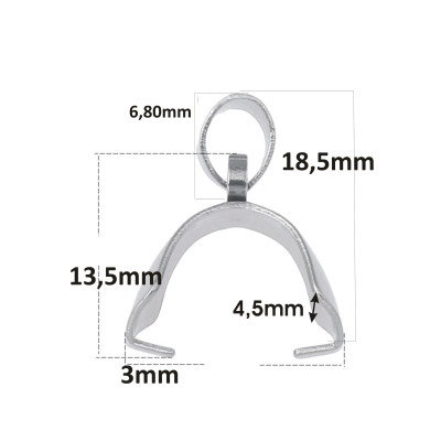 4 x 13mm sling made of surgical steel