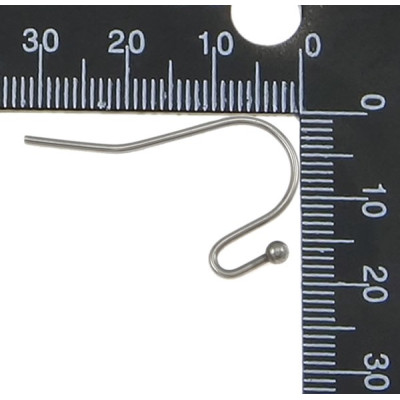 Afrohook simple with ball stainless steel