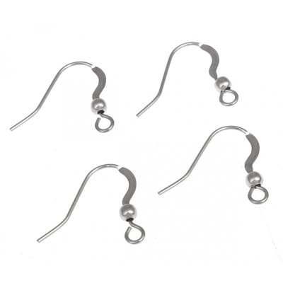 Afrohook with ball stainless steel