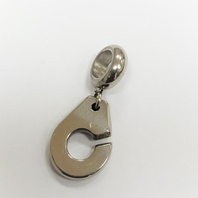 Pendant of surgical steel handcuffs