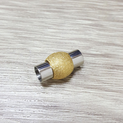 Magnetické zapínání ve zlaté galvanizaci průvlek 6mm z chirurgické oceli