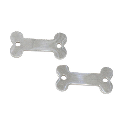 Cube connector in two color variants of surgical steel