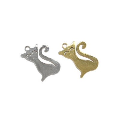 Přívěsek kočka ve dvou barevných variantách chirurgická ocel