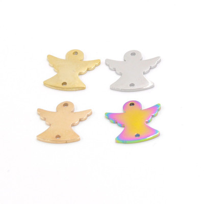 Angel connector in four color variants of surgical steel