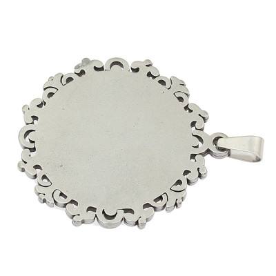 Bed with decorative edge surgical steel