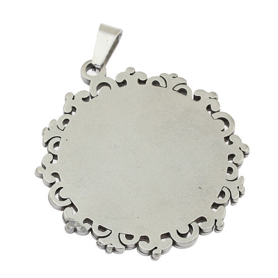 Bed with decorative edge surgical steel