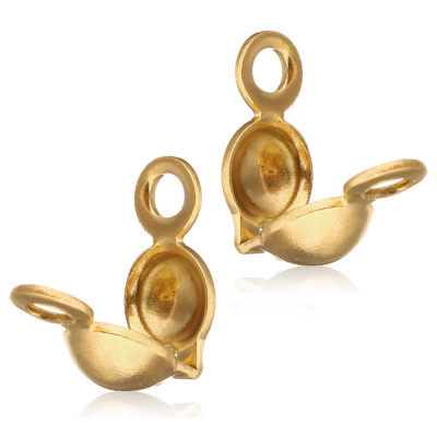 Bead Tips gold plated  3,5mm