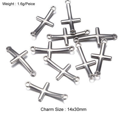 Surgical steel cross bend connector