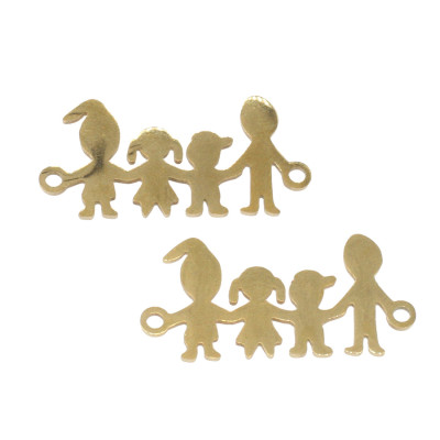 Konektor šťastná rodina z chirurgické oceli ve dvou barevných variantách