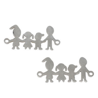 Connector happy family of surgical steel in two color variants