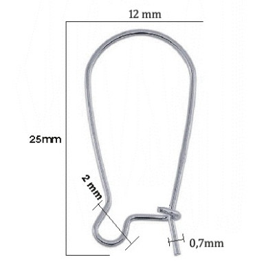 Stainless Steel Hook Earwire  304