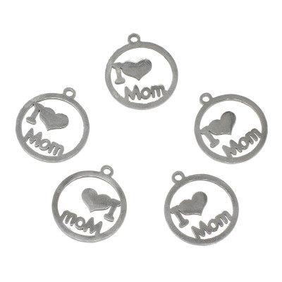 Přívěsek s nápisem I love you Mom chirurgická ocel