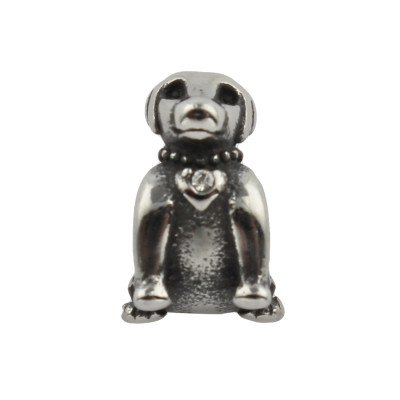 Bead doggy with surgical steel collar